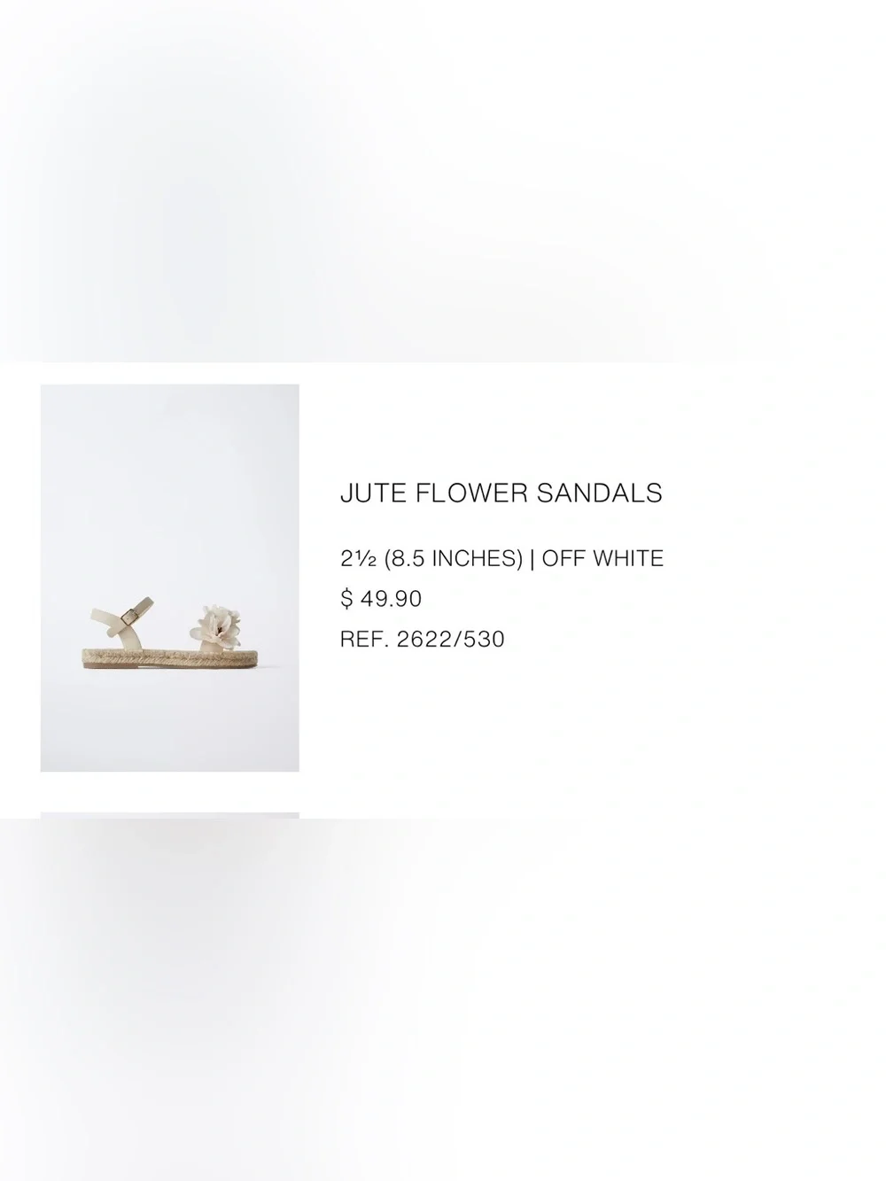 Zara - Jute flower sandals with beaded detail and strap